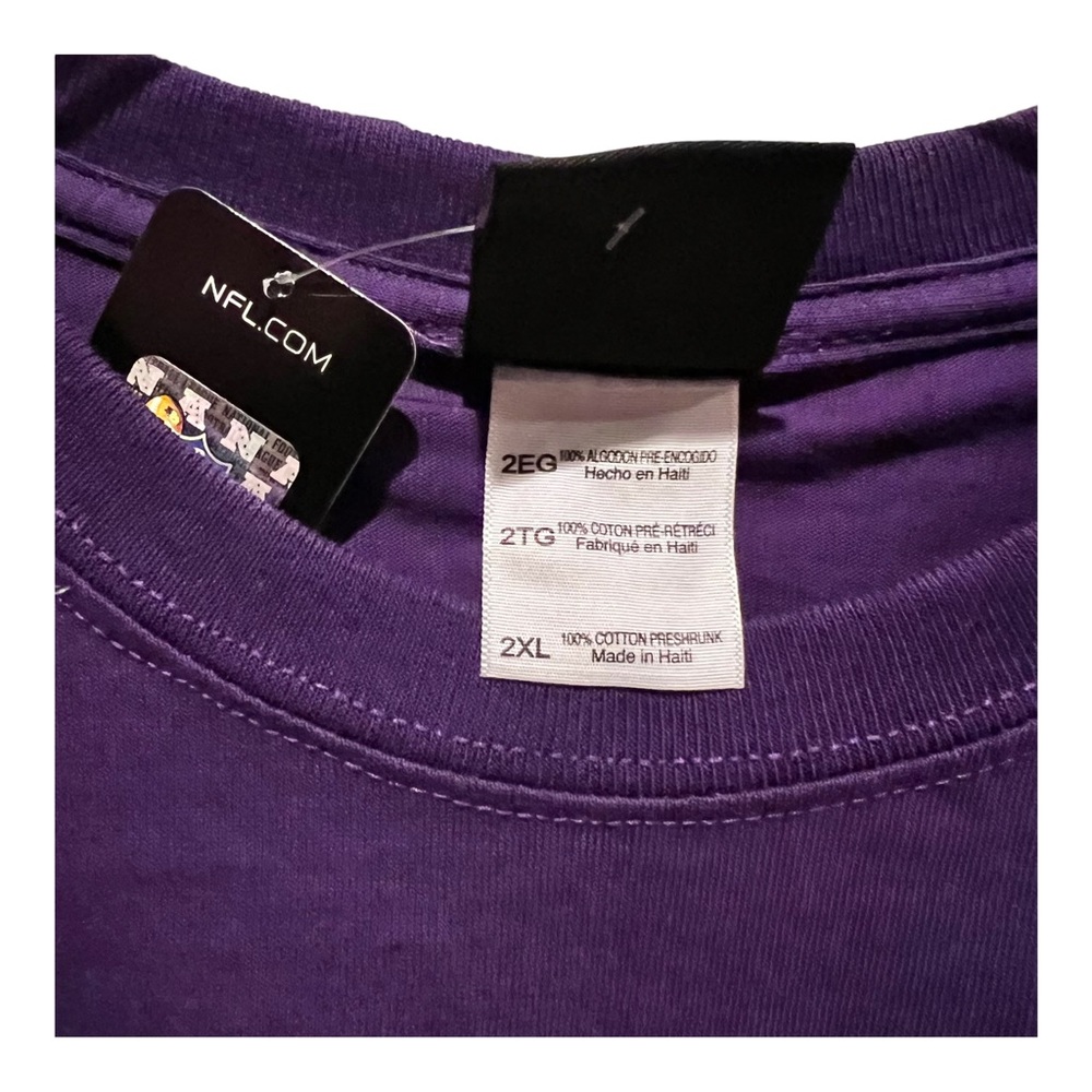 NWT! Baltimore Ravens NFL Team Apparel NFL Ravens T-Shirt Size 2XL NEW WITH TAG - Picture 6 of 7